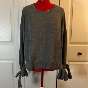 Madewell Tie-Cuff Pullover Sweater M